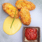 Caribbean fish cakes with sauces from A Taste of Mustique