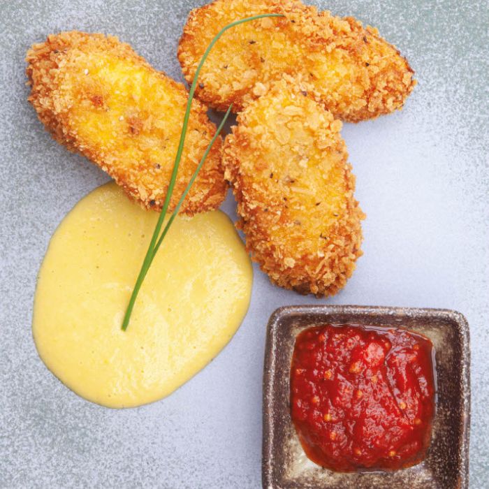 Caribbean fish cakes with sauces from A Taste of Mustique