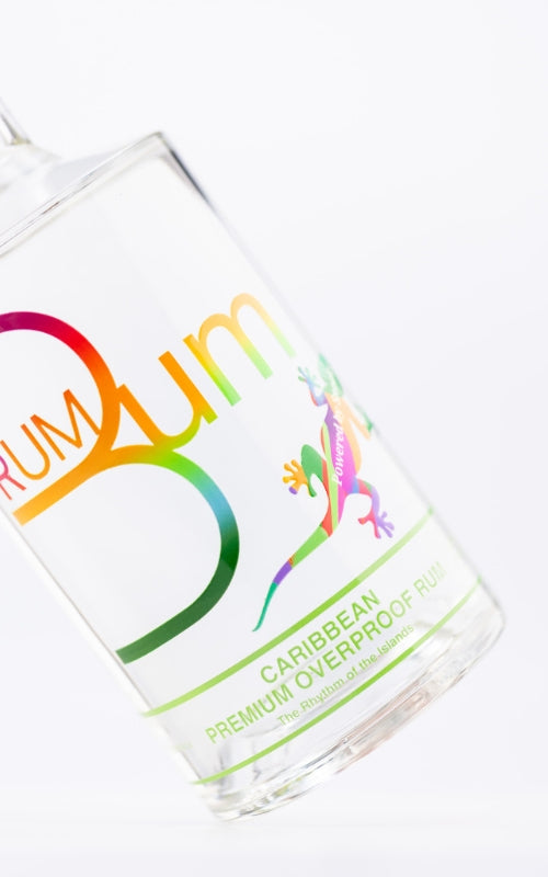 Close-up of Rum Bum Premium Overproof Rum