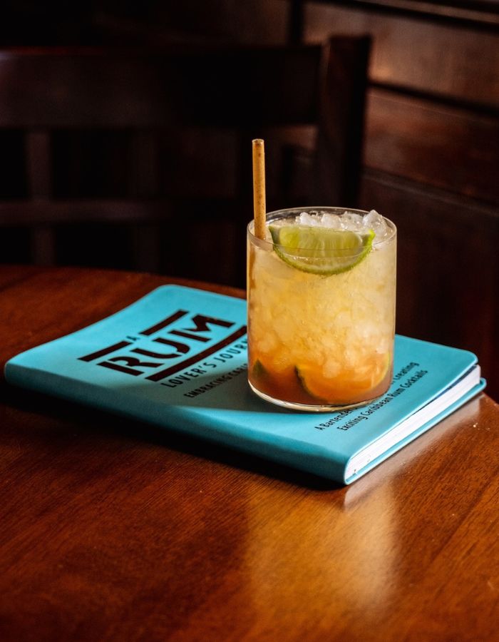 Rum cocktail served on A Rum Lover’s Journal