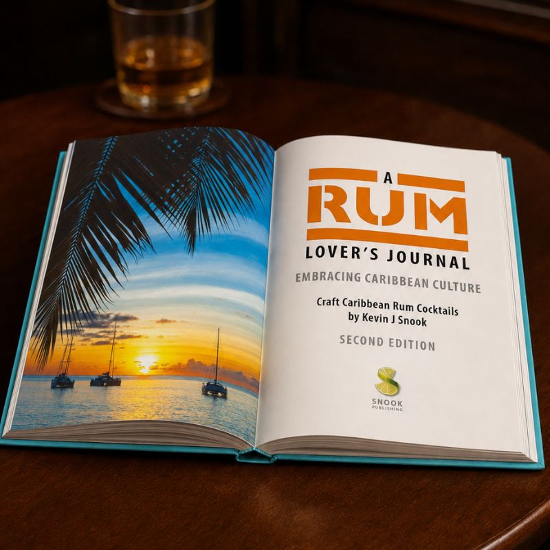 A Rum Lover’s Journal open at its title page