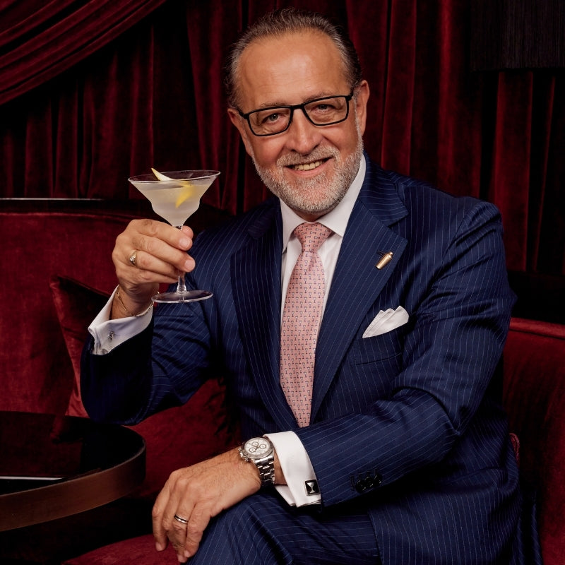 Salvatore Calabrese holding a cocktail