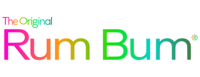 The Original Rum Bum logo rainbow gradient 